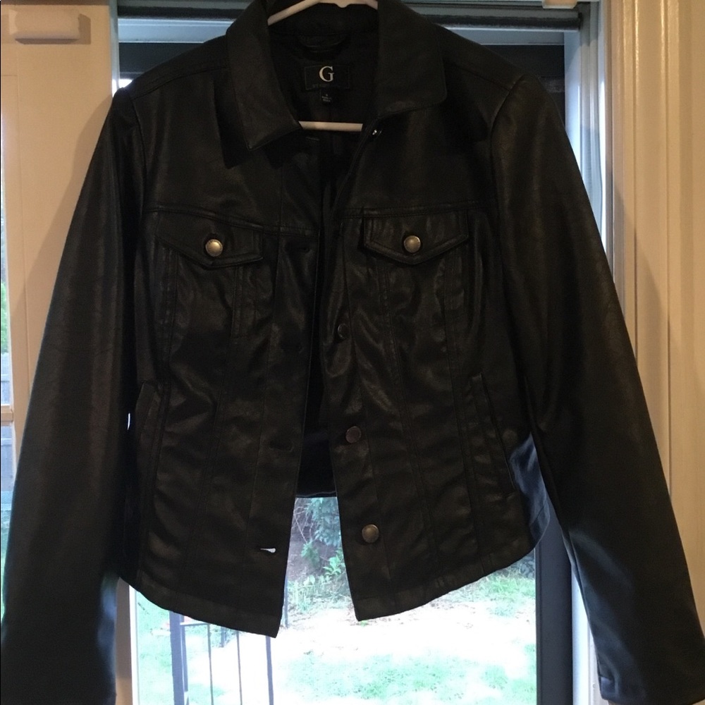 G by Giuliani Faux Leather Jacket